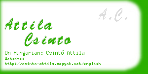 attila csinto business card